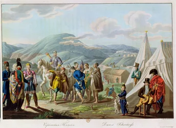 A Tcherkesse Dance, Engraved by Scotnikov